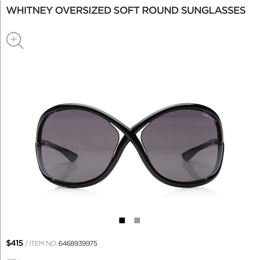 TOM FORD WHITNEY OVERSIZED SOFT ROUND SUNGLASSES